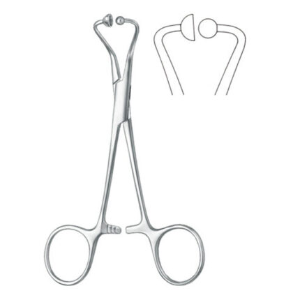 Towel forceps, for paper drapes